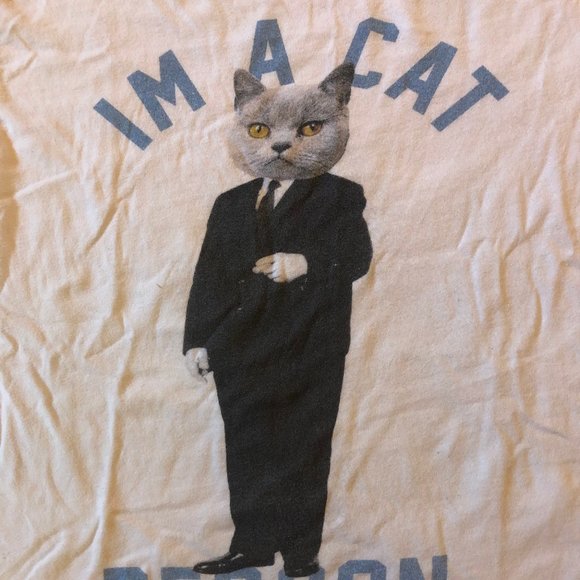 π3 for $15π "I'm a Cat Person" Vintage Tee - Picture 5 of 7